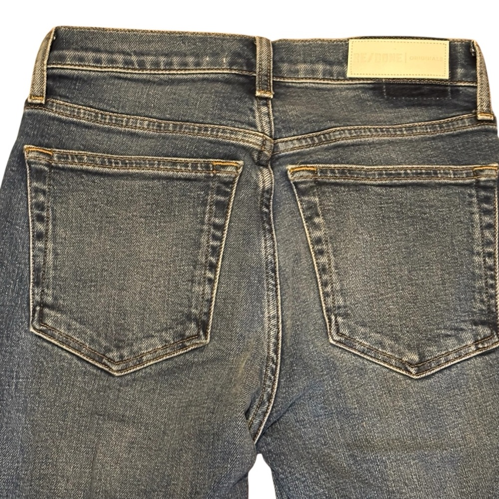 RE/DONE Jeans Size 24 Originals 90s High Rise Ankle Crop Mid-70s Wash Made USA - Picture 8 of 16